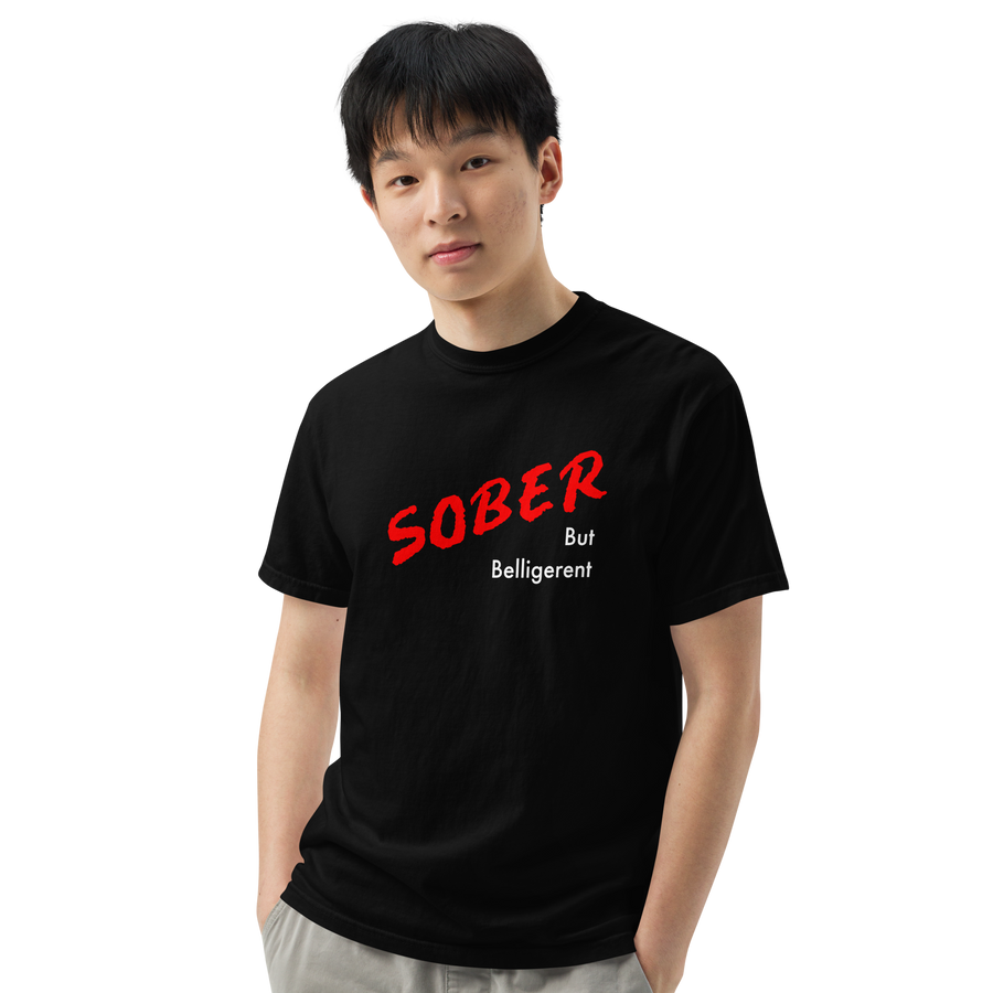 Sober But Belligerent White Logo