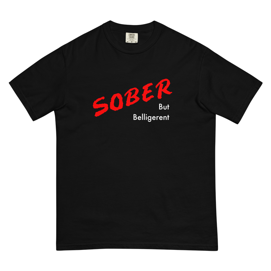 Sober But Belligerent White Logo