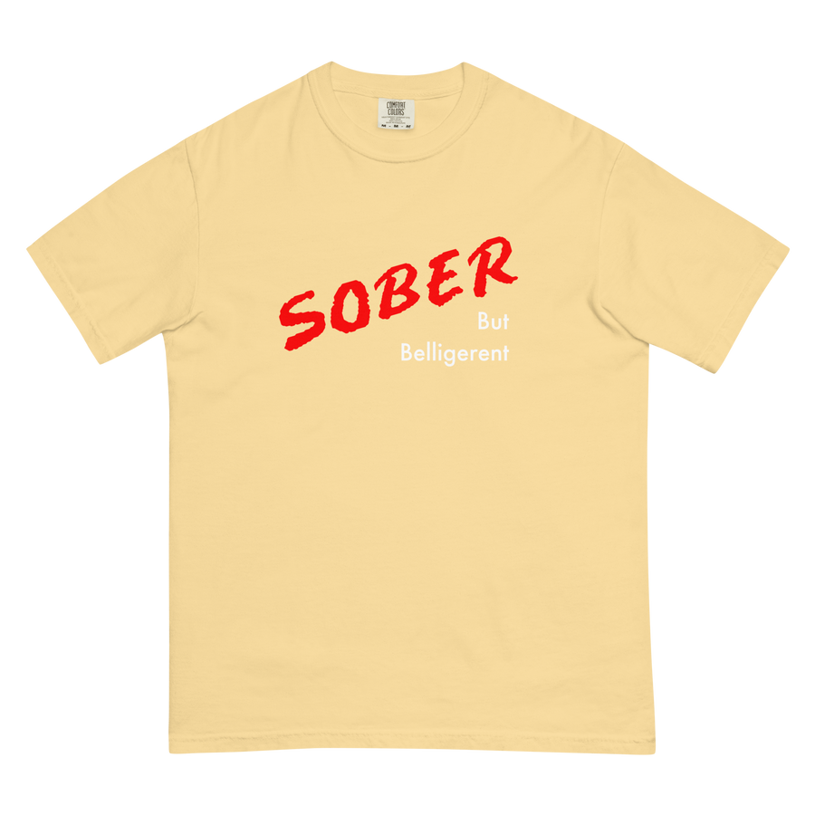 Sober But Belligerent White Logo