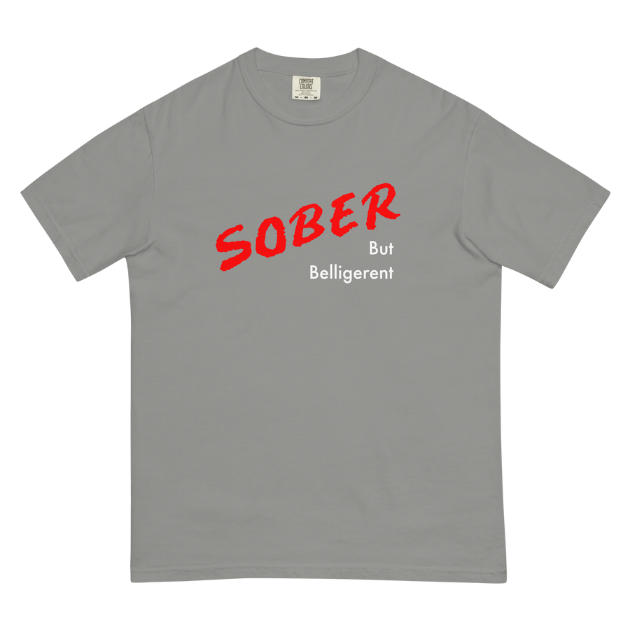 Sober But Belligerent White Logo